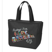 Greetings From Lake George New York NY Zip Tote Bag