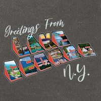 Greetings From Lake George New York NY Cotton Canvas Backpack