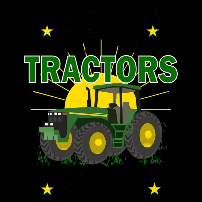 Grew Up Playing With Tractors Lucky Ones Still Do 16oz Travel Tumbler