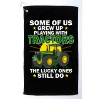 Grew Up Playing With Tractors Lucky Ones Still Do Golf Towel