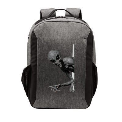 Grey Alien Peaking  Area 51 UFO Abduction Vector Backpack