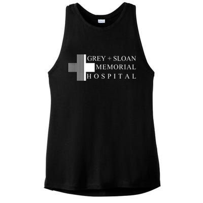 Grey And Sloan Hospital Memorial Ladies PosiCharge Tri-Blend Wicking Tank