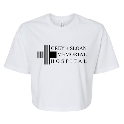 Grey And Sloan Hospital Memorial Bella+Canvas Jersey Crop Tee