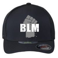 Grey BLM Fist Black Lives Matter Flexfit Unipanel Trucker Cap