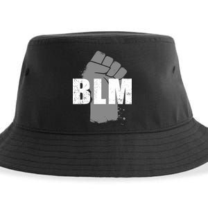 Grey BLM Fist Black Lives Matter Sustainable Bucket Hat