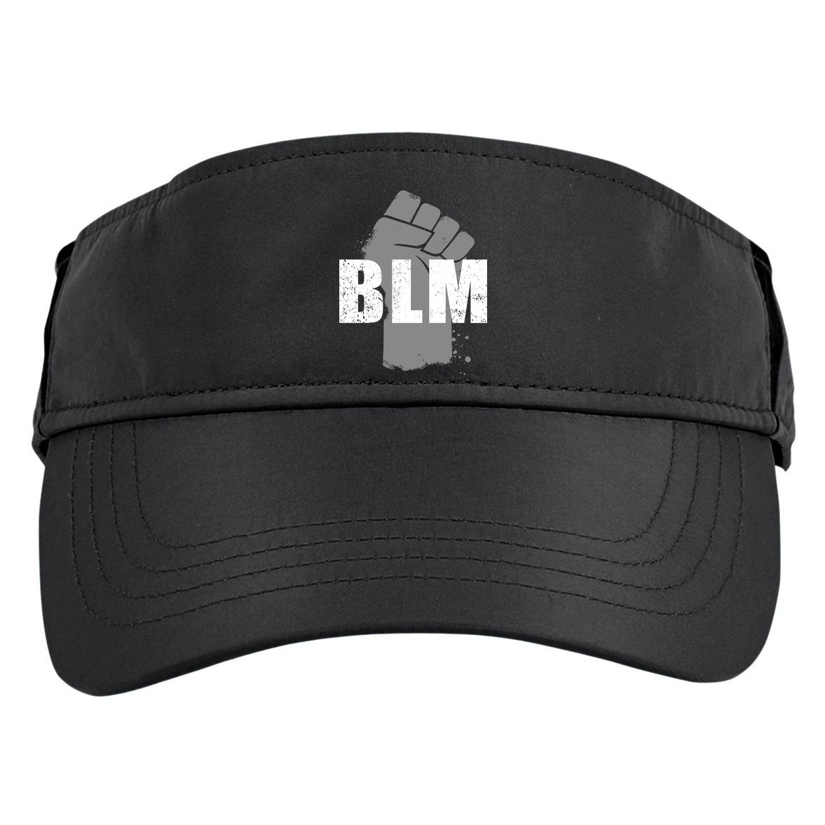 Grey BLM Fist Black Lives Matter Adult Drive Performance Visor