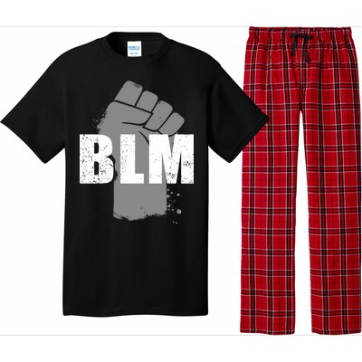 Grey BLM Fist Black Lives Matter Pajama Set