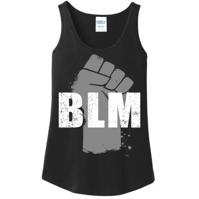 Grey BLM Fist Black Lives Matter Ladies Essential Tank