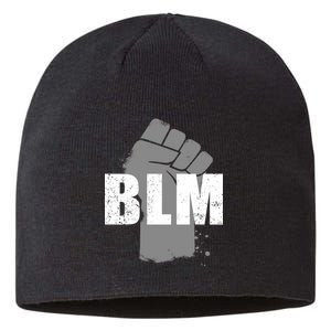 Grey BLM Fist Black Lives Matter Sustainable Beanie