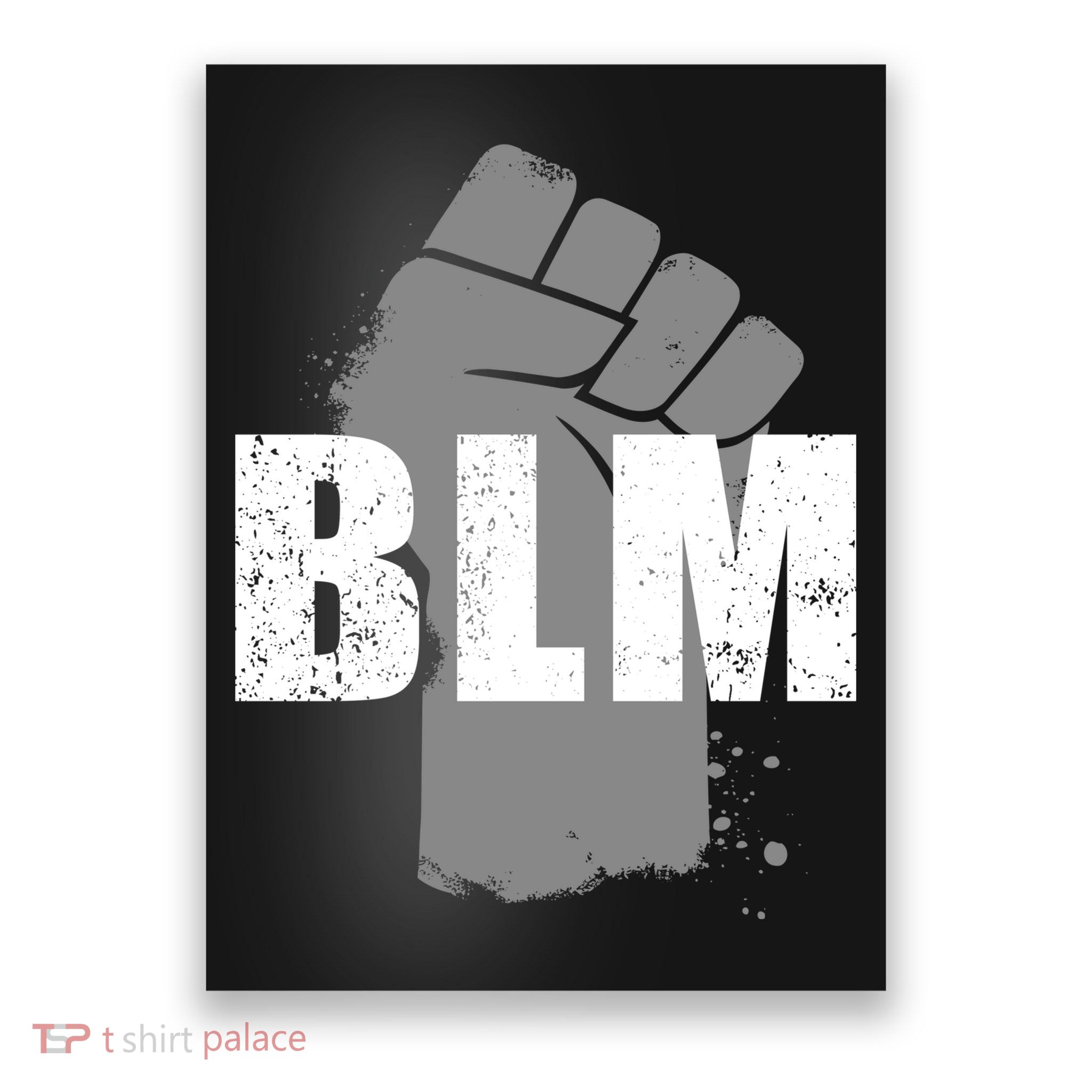 Grey BLM Fist Black Lives Matter Poster