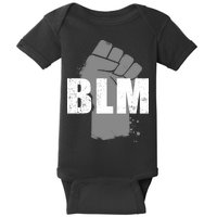 Grey BLM Fist Black Lives Matter Baby Bodysuit