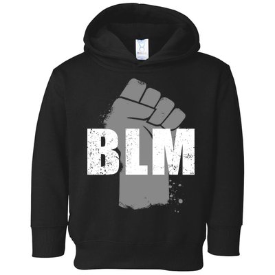 Grey BLM Fist Black Lives Matter Toddler Hoodie