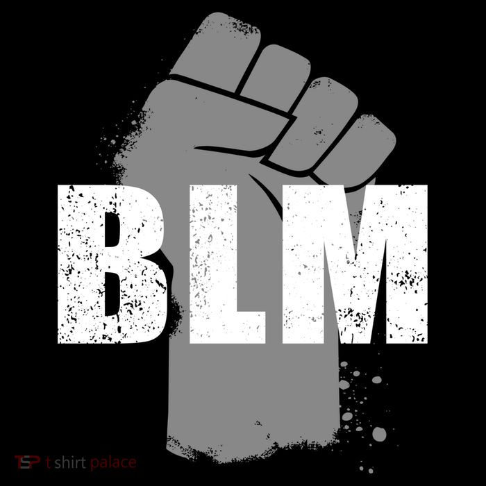 Grey BLM Fist Black Lives Matter Women's V-Neck T-Shirt