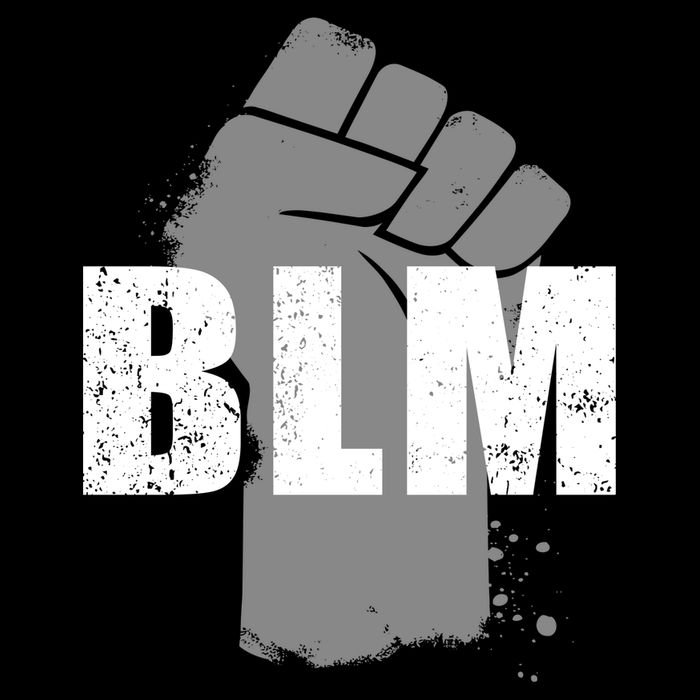 Grey BLM Fist Black Lives Matter Full Zip Hoodie