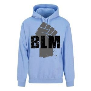 Grey BLM Fist Black Lives Matter Unisex Surf Hoodie