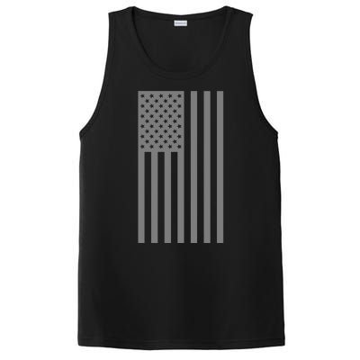 Grey Style America Flag PosiCharge Competitor Tank