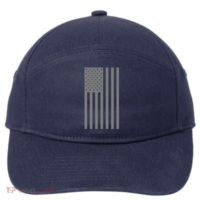 Grey Style America Flag 7-Panel Snapback Hat