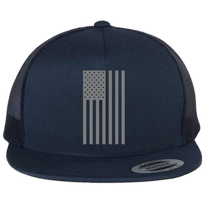 Grey Style America Flag Flatbill Hat