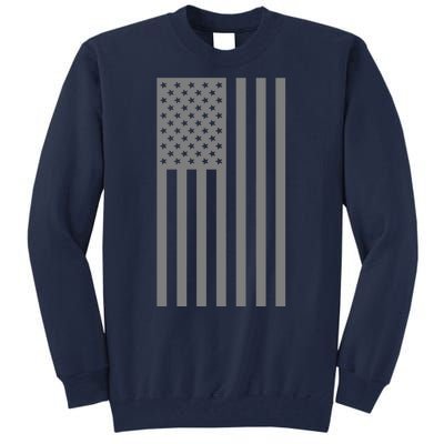 Grey Style America Flag Tall Sweatshirt