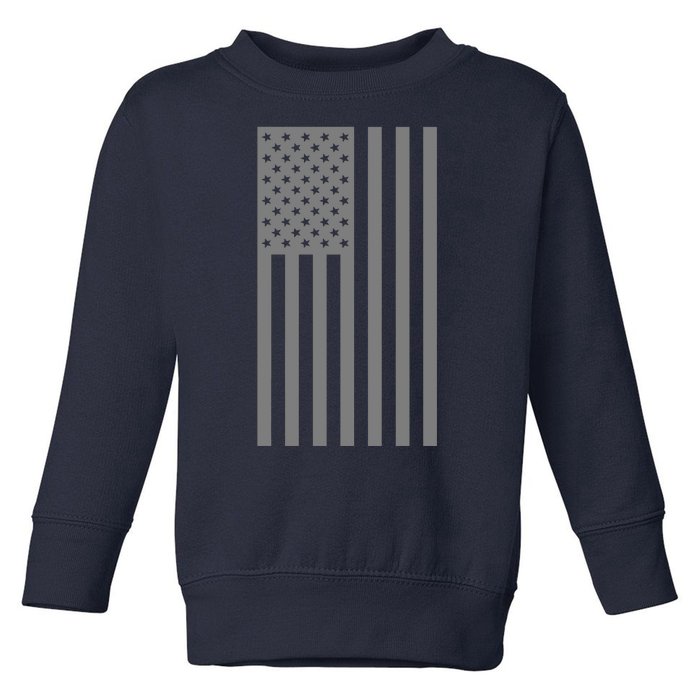 Grey Style America Flag Toddler Sweatshirt