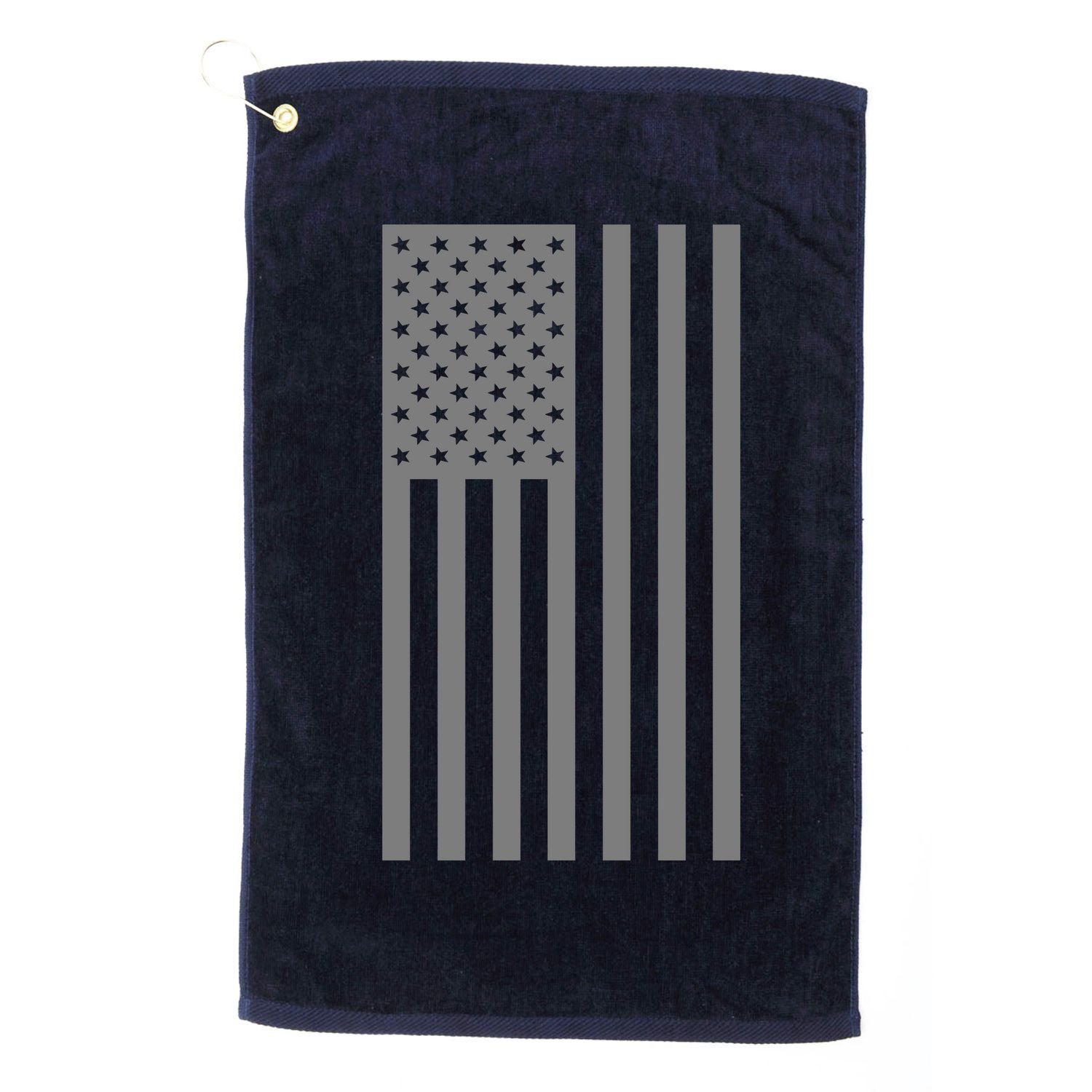 Grey Style America Flag Golf Towel