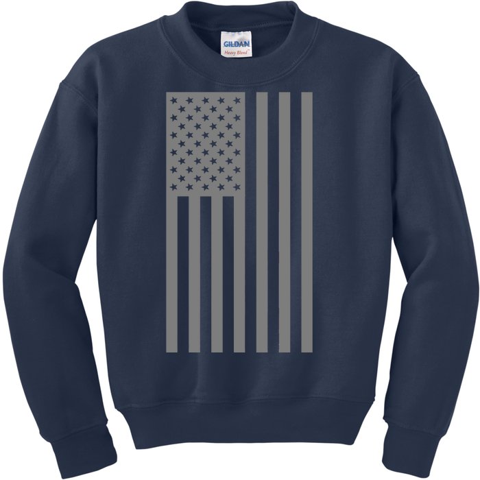 Grey Style America Flag Kids Sweatshirt