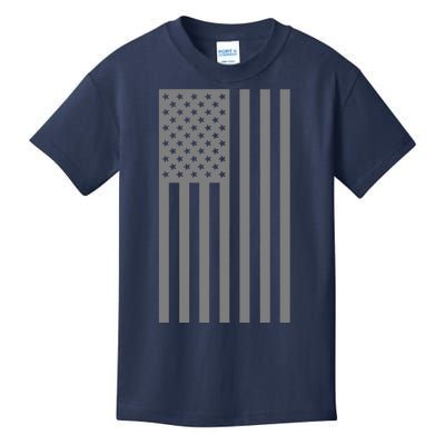 Grey Style America Flag Kids T-Shirt