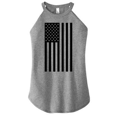 Grey Style America Flag Women’s Perfect Tri Rocker Tank