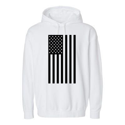 Grey Style America Flag Garment-Dyed Fleece Hoodie