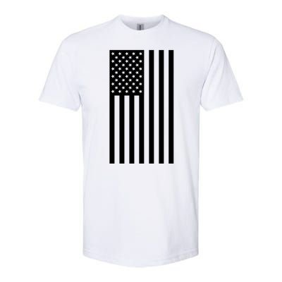 Grey Style America Flag Softstyle CVC T-Shirt