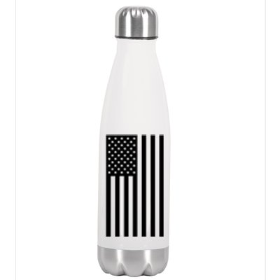 Grey Style America Flag Stainless Steel Insulated Water Bottle