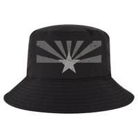 Grey Style Arizona State Flag Distressed  Cool Comfort Performance Bucket Hat
