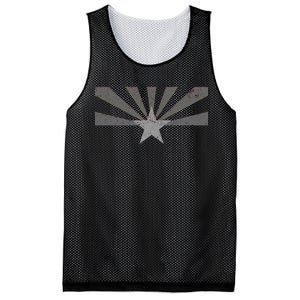 Grey Style Arizona State Flag Distressed  Mesh Reversible Basketball Jersey Tank