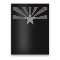 Grey Style Arizona State Flag Distressed  Poster