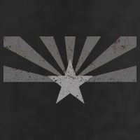 Grey Style Arizona State Flag Distressed  Golf Towel