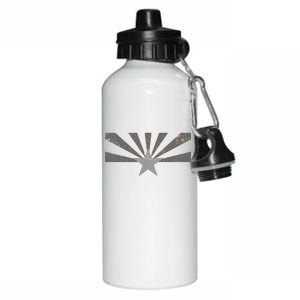 Grey Style Arizona State Flag Distressed  Aluminum Water Bottle