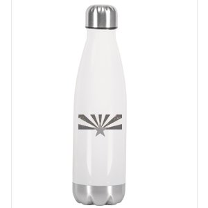 Grey Style Arizona State Flag Distressed  Stainless Steel Insulated Water Bottle