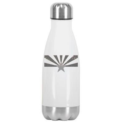 Grey Style Arizona State Flag Distressed  Stainless Steel Insulated Water Bottle