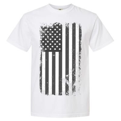 Grey Style Vintage torn USA American Flag Garment-Dyed Heavyweight T-Shirt