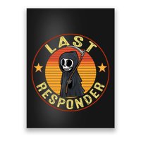 Grim Reaper Funny Dark Meme Mortician Last Responder Vintage Poster