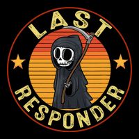 Grim Reaper Funny Dark Meme Mortician Last Responder Vintage Poster