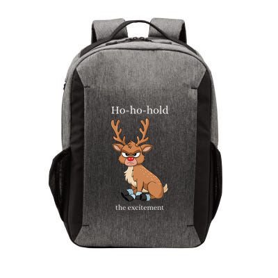 Grumpy Reindeer Funny Merry Christmas Red Nose Excitement Vector Backpack