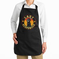 Grim Reaper Funny Dark Meme Mortician Last Responder Vintage Apron