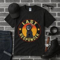 Grim Reaper Funny Dark Meme Mortician Last Responder Vintage Tall T-Shirt