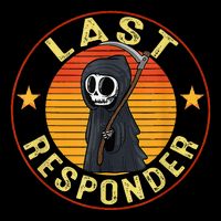 Grim Reaper Funny Dark Meme Mortician Last Responder Vintage Tall T-Shirt