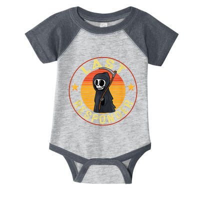 Grim Reaper Funny Dark Meme Mortician Last Responder Vintage Infant Baby Jersey Bodysuit