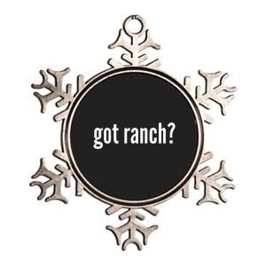 Got Ranch Funny Ranch Dressing Lover Gift Got Ranch Metallic Star Ornament