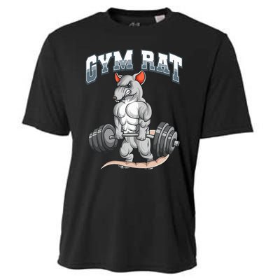 Gym Rat Fitness Bodybuilding Cooling Performance Crew T-Shirt