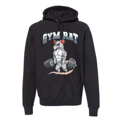 Gym Rat Fitness Bodybuilding Premium Hoodie