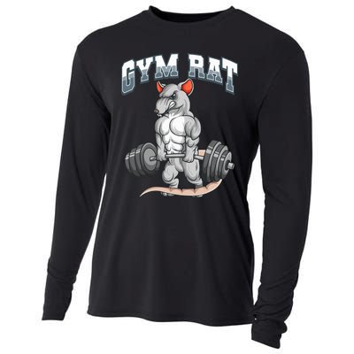 Gym Rat Fitness Bodybuilding Cooling Performance Long Sleeve Crew